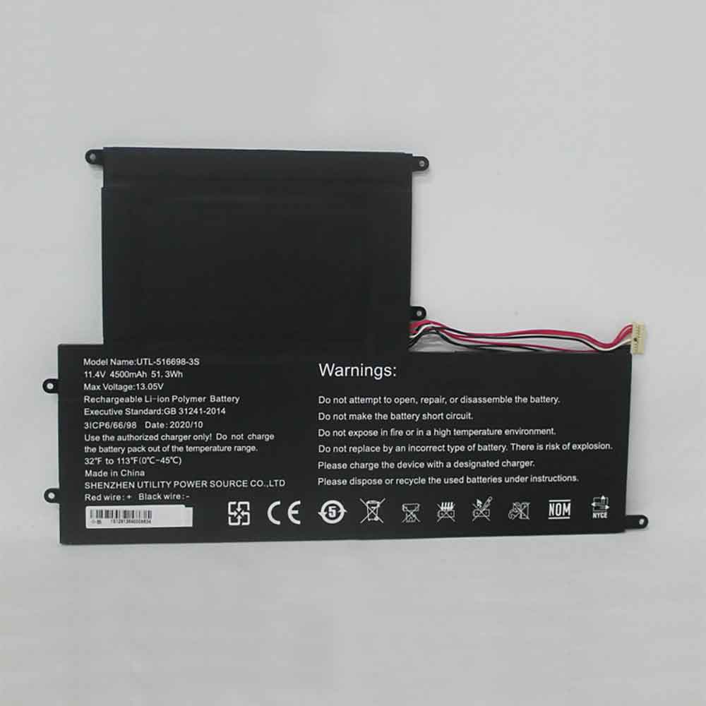 Batería para RTDPART UTL-516698-3S
